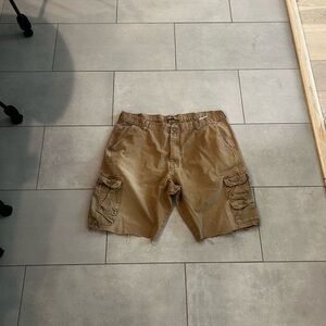 Wrangler Brown Cargo Shorts for Men